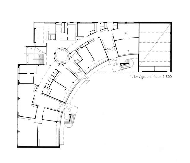 Floor plan of the ground floor