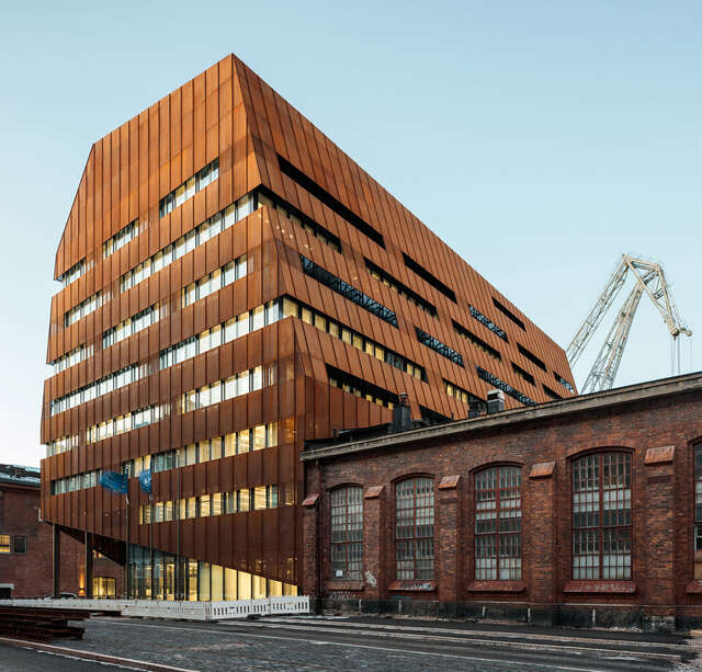 Street view of the office building.