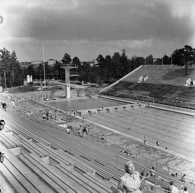 Swimming stadium in 1952