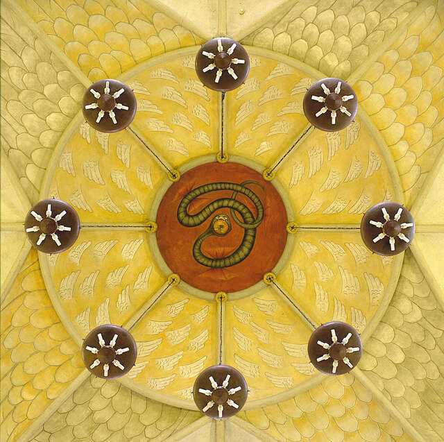 Decorative painting in a church