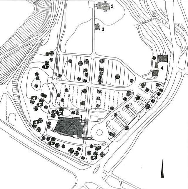 Site plan of Kempele Holy Trinity Church