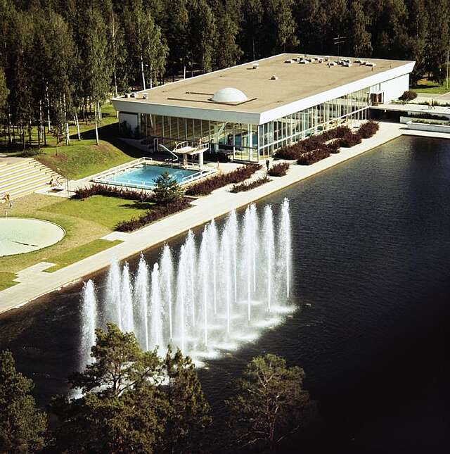 Aerial view from the west