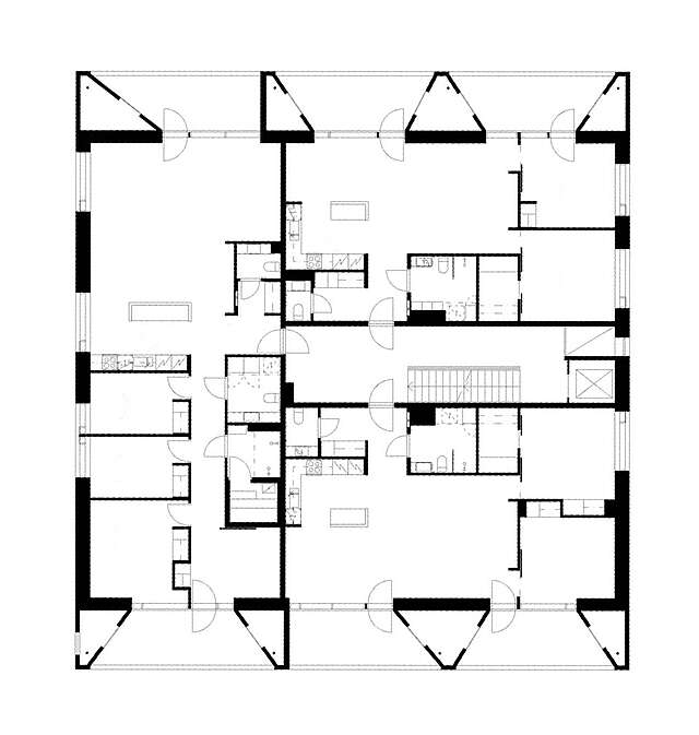 Floor plan of the 3rd floor.