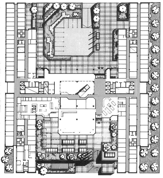 Floor plan of the entrance floor