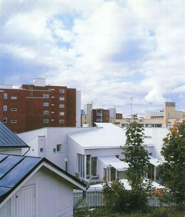 Yard view of Hertta Daycare Centre in Pasila, Helsinki