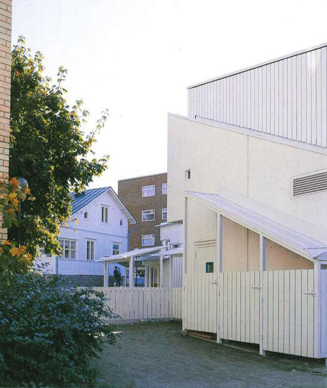 Yard view of Hertta Daycare Centre in Pasila, Helsinki