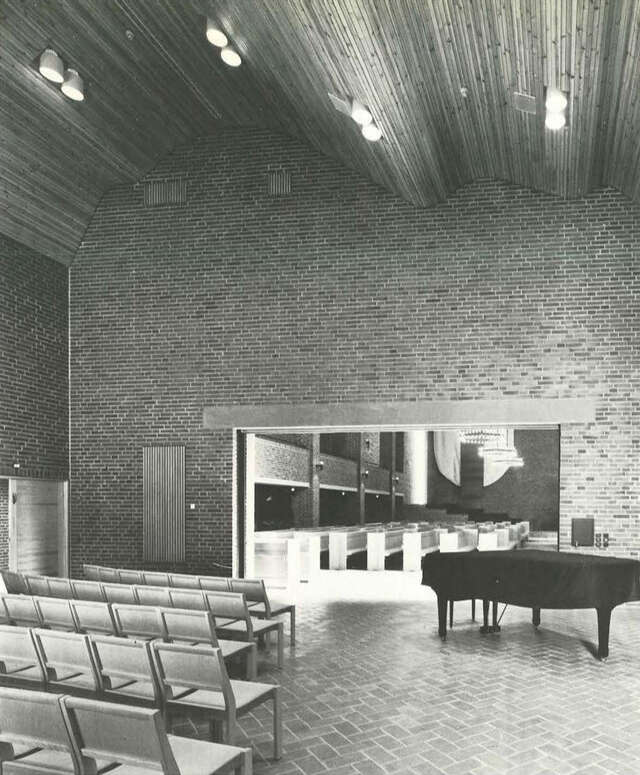 Music room in a Modernist church