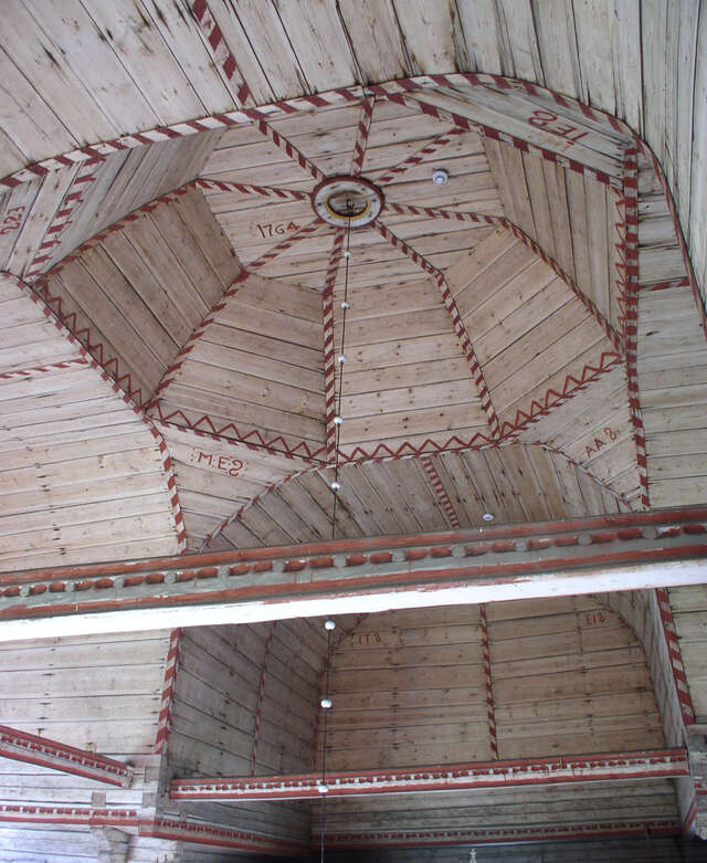 Petäjävesi Old Church interior ceiling dome