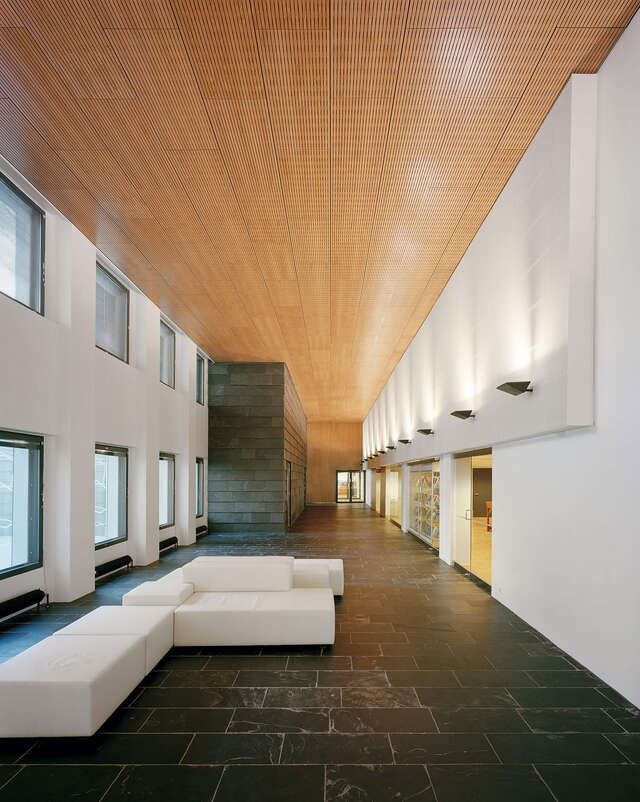 Foyer of an office building.