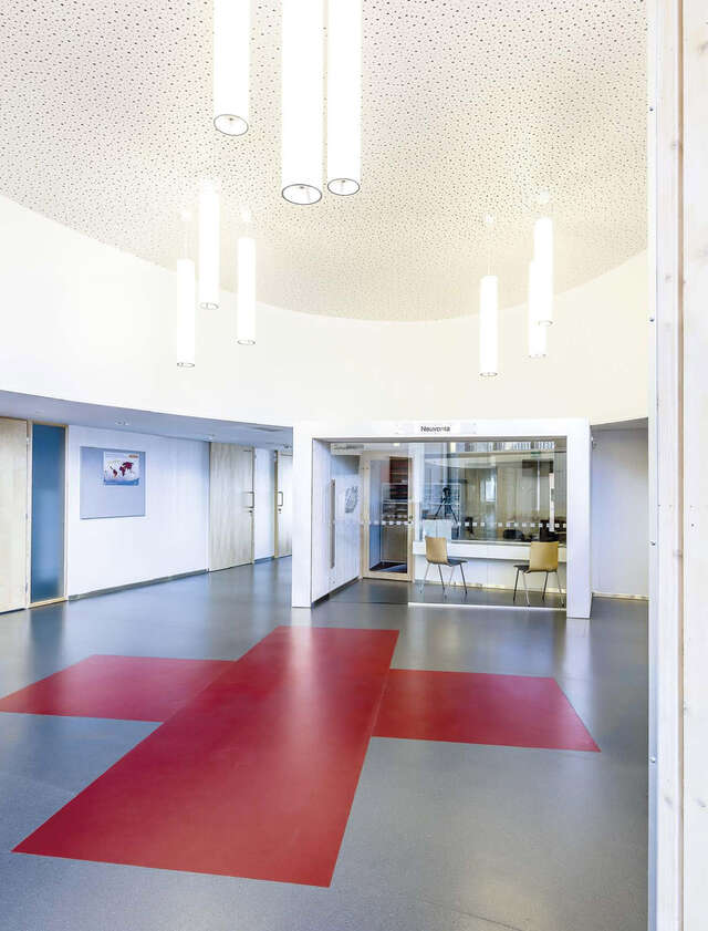 Lobby of Ruukki Healthcare Centre