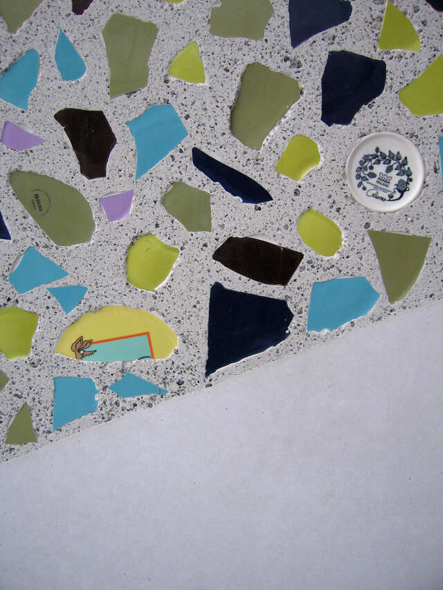 Close up shot of the mosaic