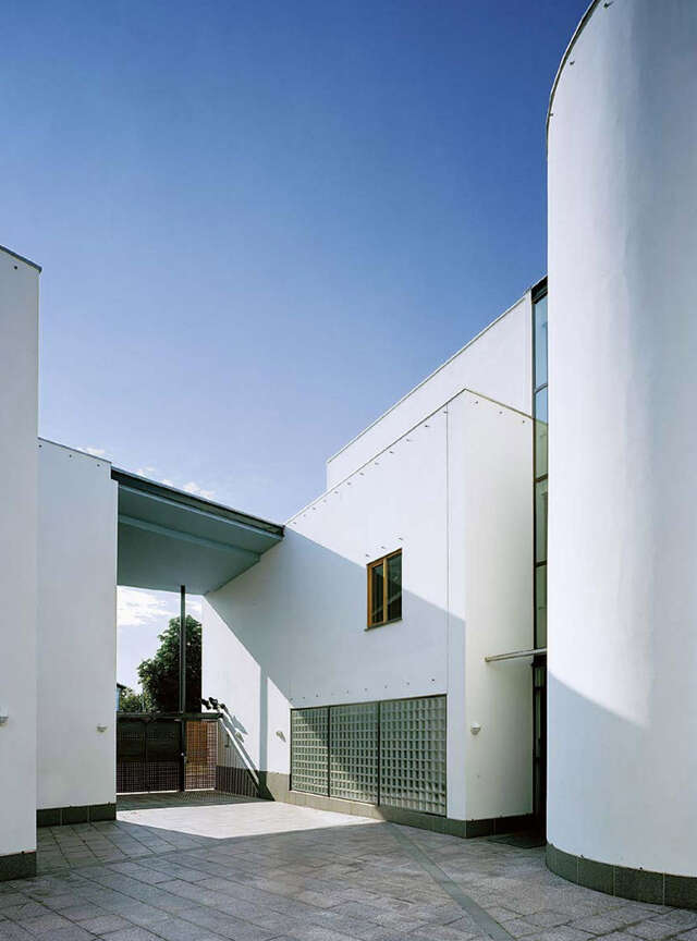 Courtyard of Finnish Embassy in Stockholm.
