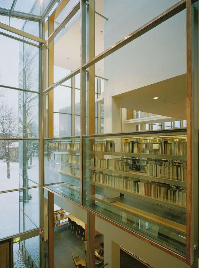 Extension with glass walls