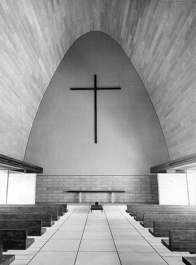 Interior of the large chapel