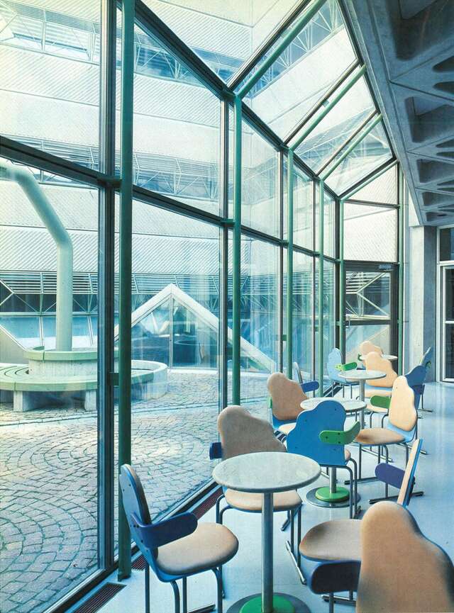 An interior photo of a theatre foyer