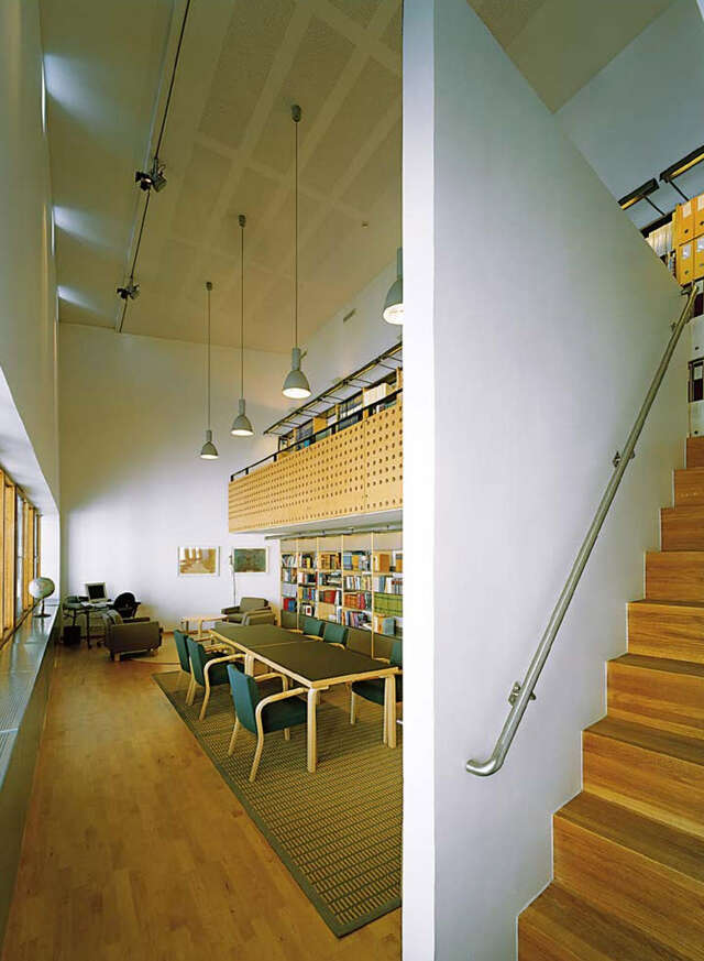 Library interior of Finnish Embassy in Stockholm.