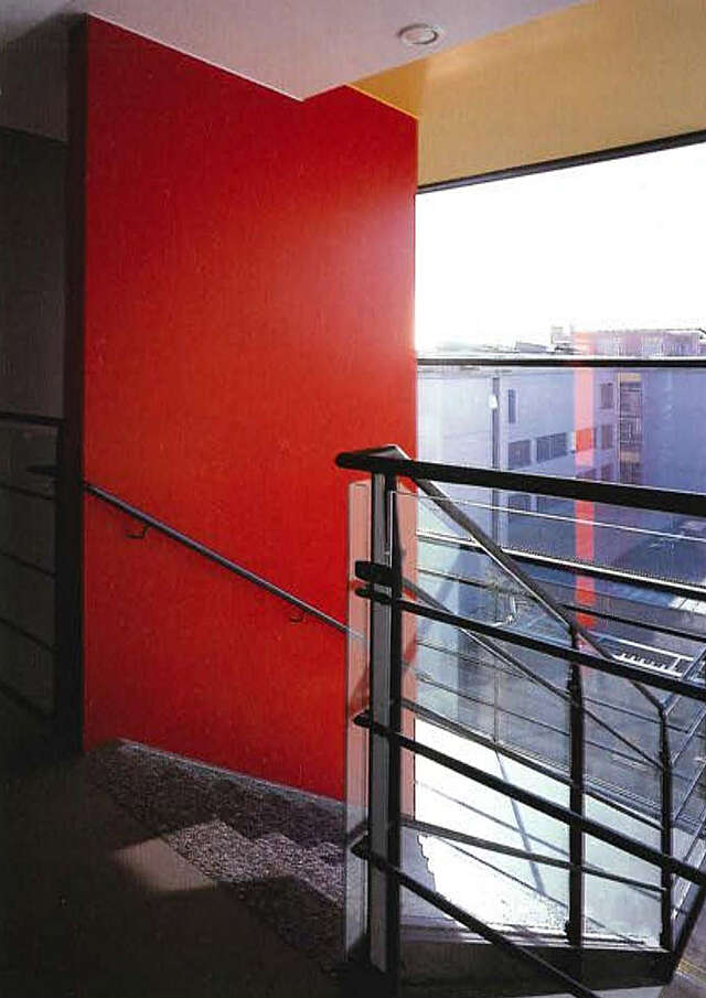 View from a stairway