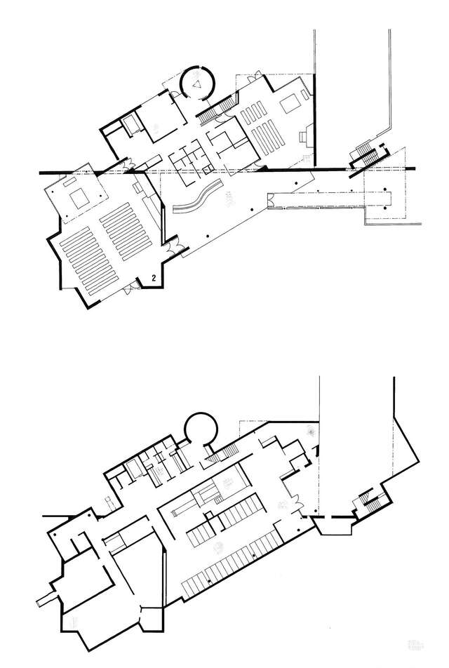 Floor plans of the funerary chapel.