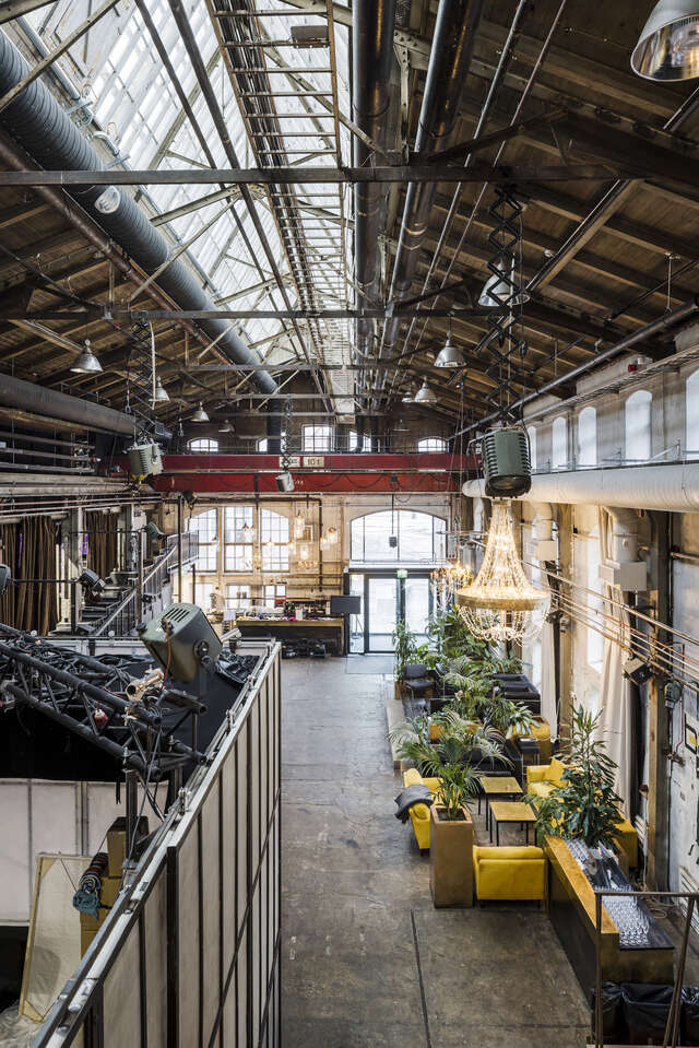 Interior of an old industrial building.