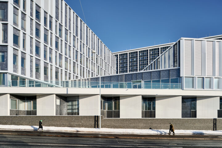 Hospital exterior, HUS Bridge Hospital