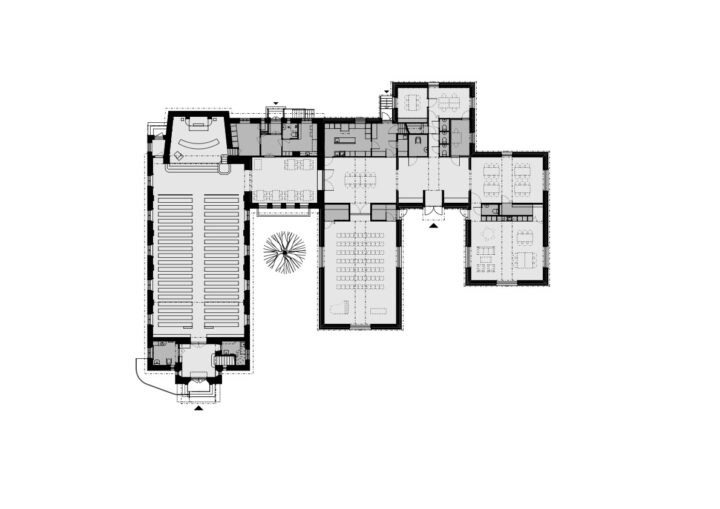 Floor plan, Myllykoski Church Extension