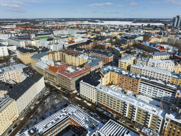 Aerial view, Kaarlenkatu Housing