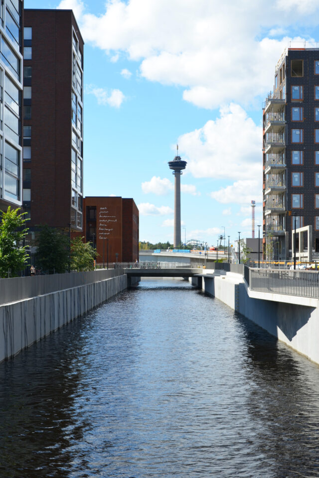 River with view of Näsinneula, Public Outdoor Areas of Ranta-Tampella