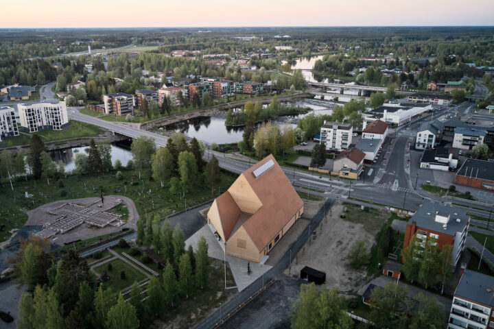 Aerial view, Ylivieska Church