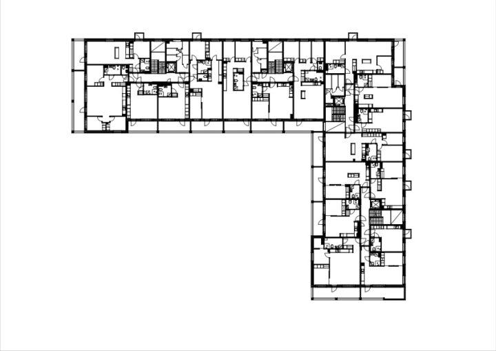 Third to seventh floor, Kaarlo Sarkian katu Housing