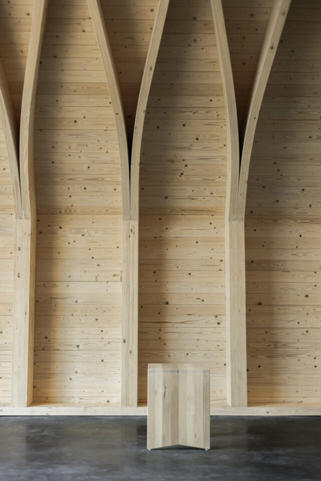 Chapel wall, Tervajärvi Forest Chapel