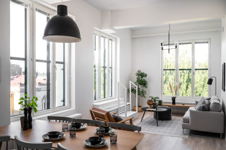 Living room, Valjaskortteli Housing Block