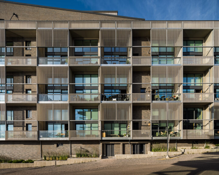 Building facade, Harkko Housing