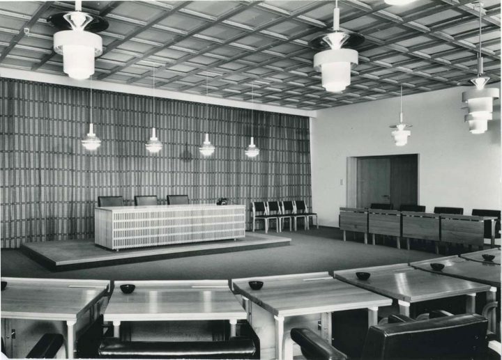 Conference room in 1957, National Pensions Institute