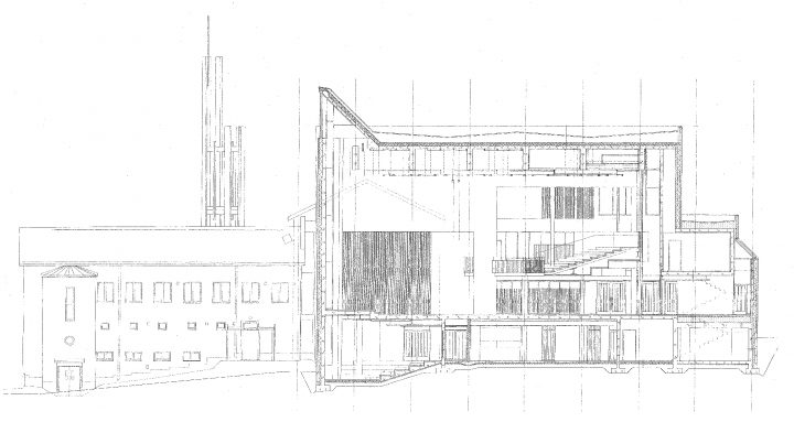 Section sketch, Church of the Good Shepherd