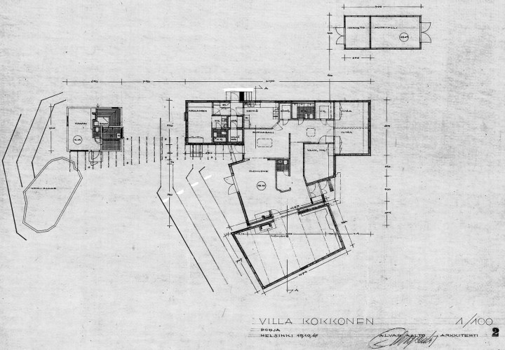Floor plan, Villa Kokkonen