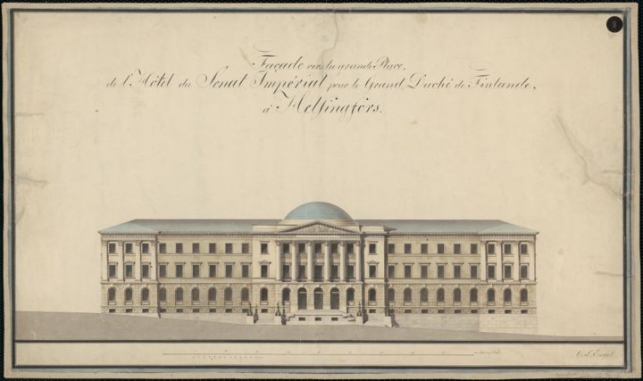 West elevation, Senate Palace