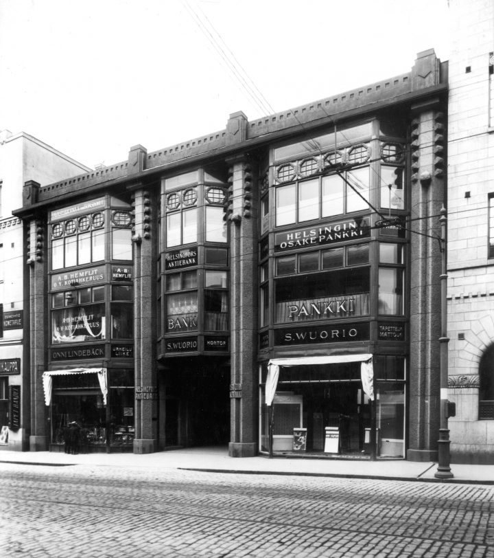 Original street façade, Wuorio Commercial Building