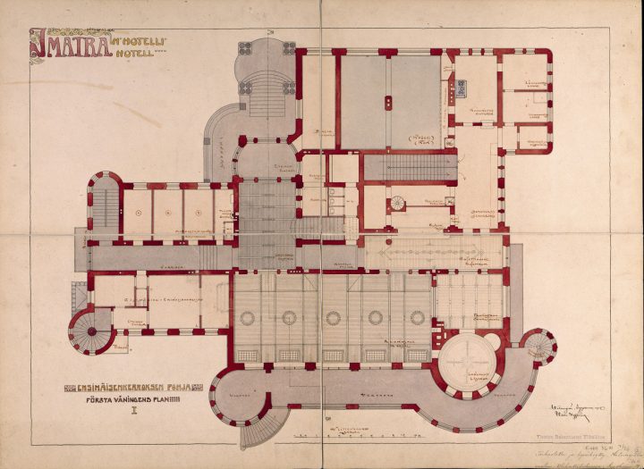 Original floor plan of the ground floor, The State Hotel