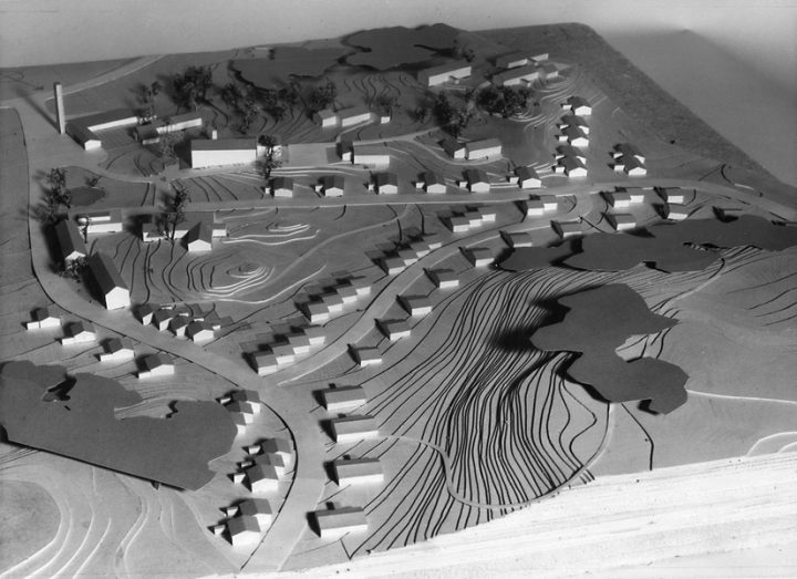 Scale model of the residential area, Laivateollisuus Residential Area