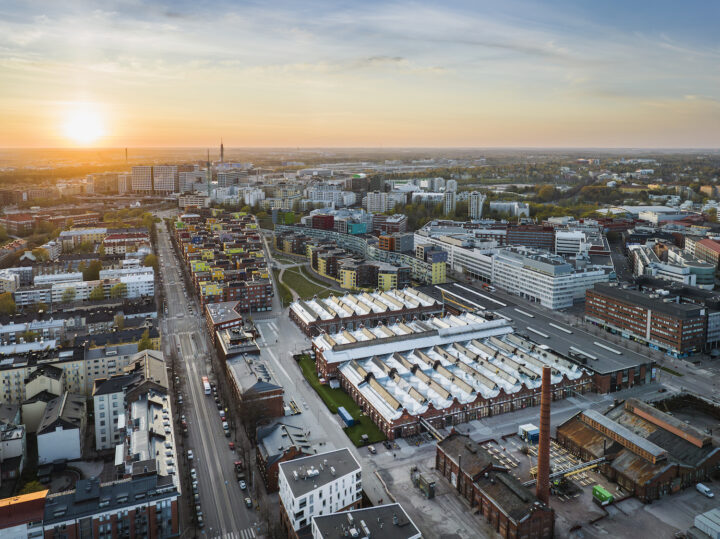 Aerial view, Konepaja Development