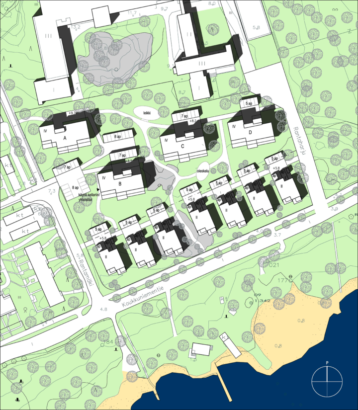 Ground plan, Rantaharju and Rantamäki Housing