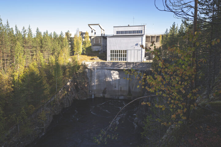 View from the south in 2019, Aittokoski Hydropower Plant