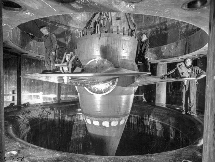 Turbine in 1959, Ämmä Hydropower Plant