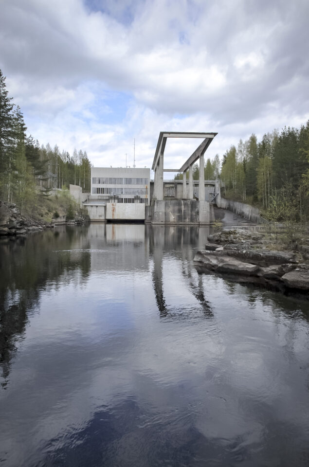 View from the southwest in 2021, Ämmä Hydropower Plant