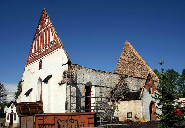 Porvoo Cathedral after the arson in 2006, Porvoo Cathedral