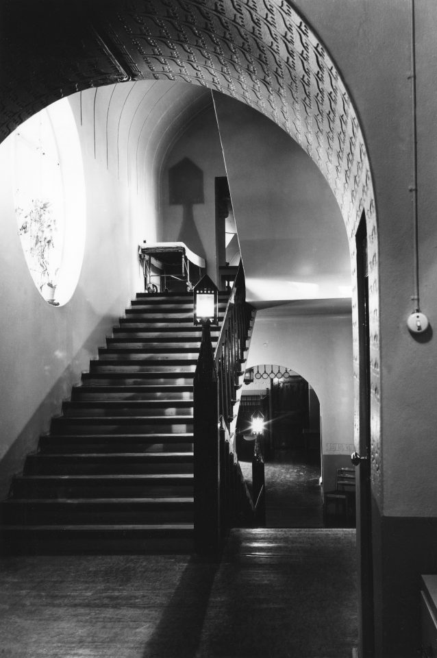 The main staircase photographed in 1968, Eira Hospital