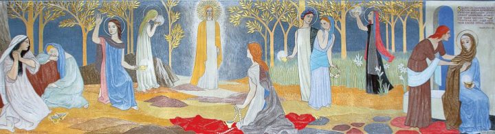 Altarpiece 'Ten Virgins' by Tove Jansson, Teuva Church