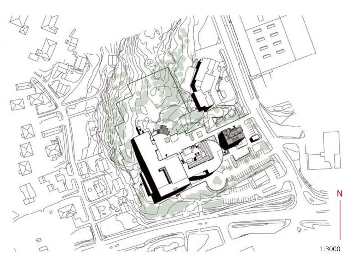Site plan, Finno School and Daycare Centre