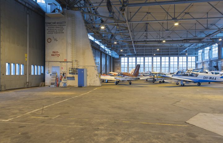 Hangar interior, Malmi Airport