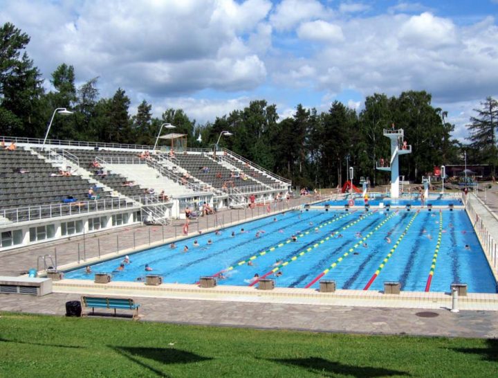 View from the south, Helsinki Swimming Stadium